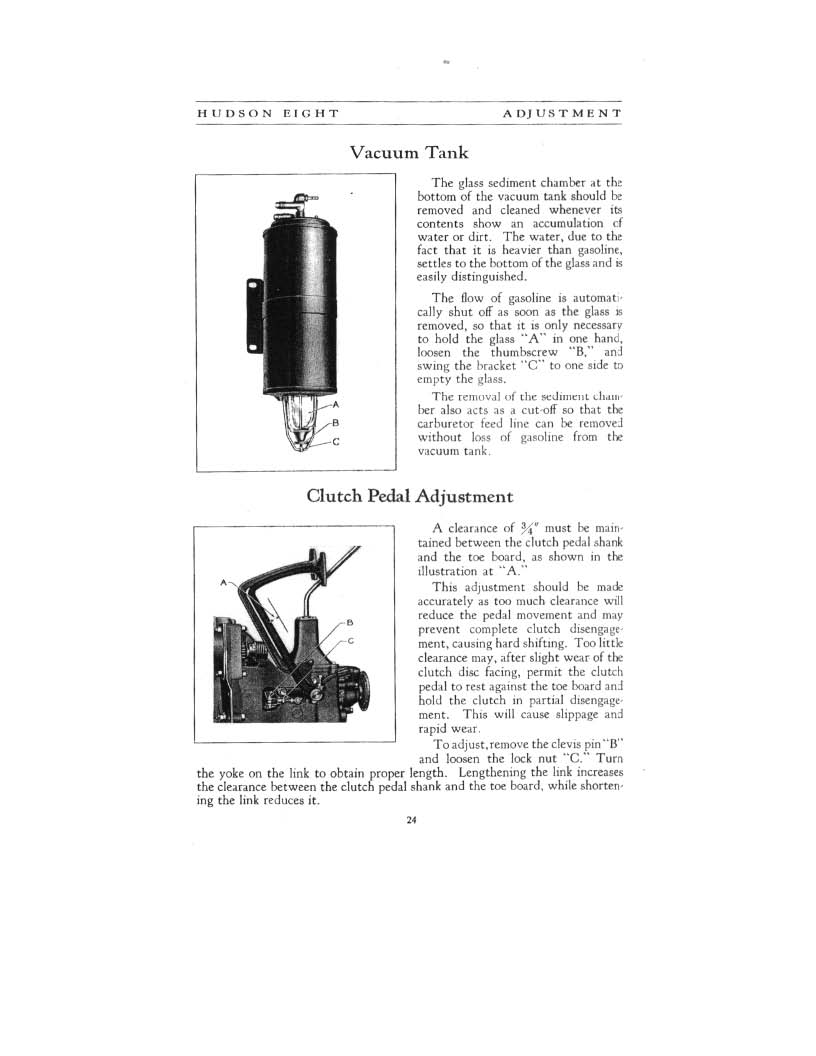 1931 Hudson 8 Instruction Book Page 12